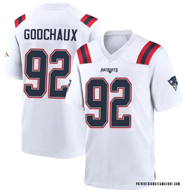 Men's Nike Davon Godchaux Navy New England Patriots Game Jersey