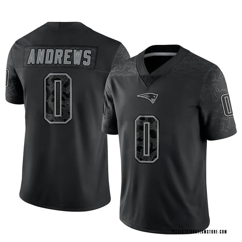 Men's Nike New England Patriots Jake Andrews Black Reflective Jersey -  Limited