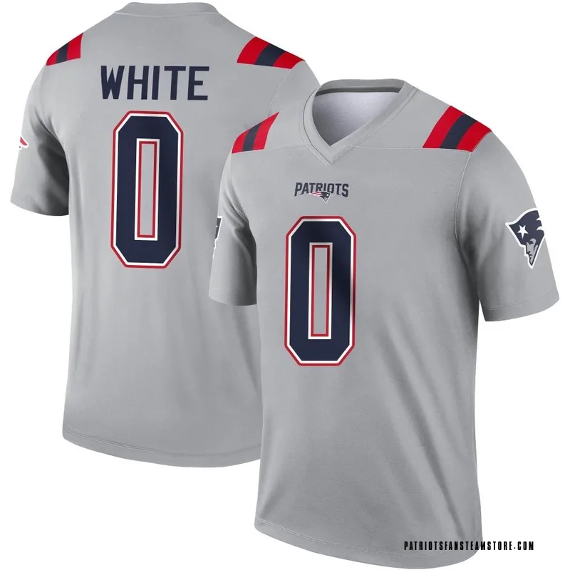 Men's Nike Keion White White New England Patriots Game Jersey