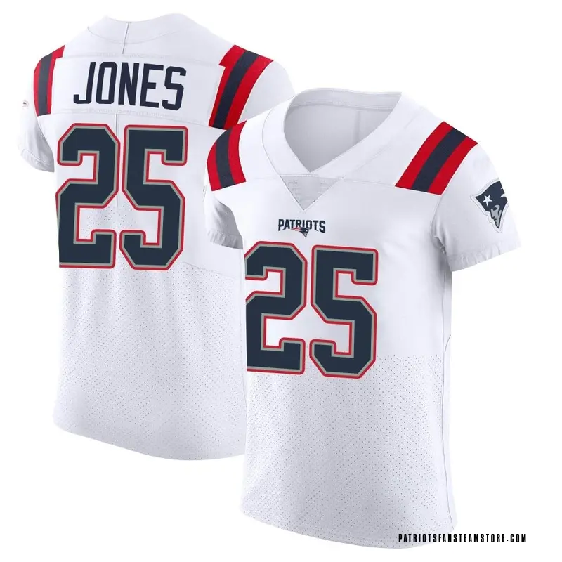 Men's Nike New England Patriots Marcus Jones White Vapor