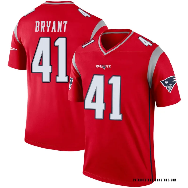 Nike Myles Bryant New England Patriots Legend Gray Inverted Jersey