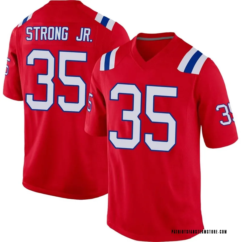 Pierre Strong Jr. New England Patriots Nike Game Player Jersey - Navy