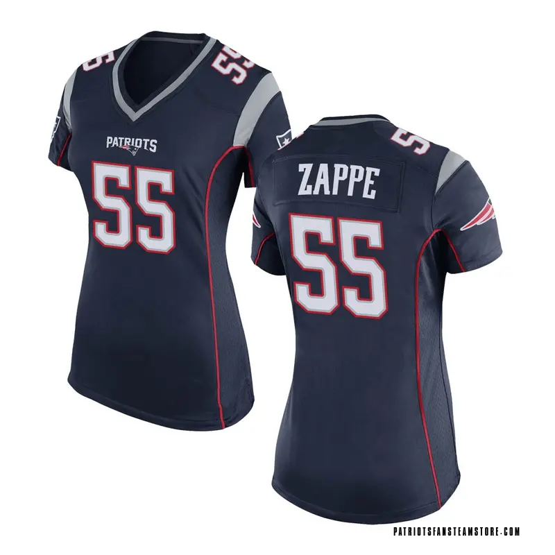 Women's Nike New England Patriots Bailey Zappe Navy Blue Team Color Jersey  - Game