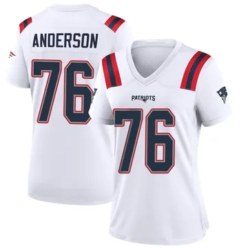 Men's Nike Calvin Anderson Navy New England Patriots Game Jersey