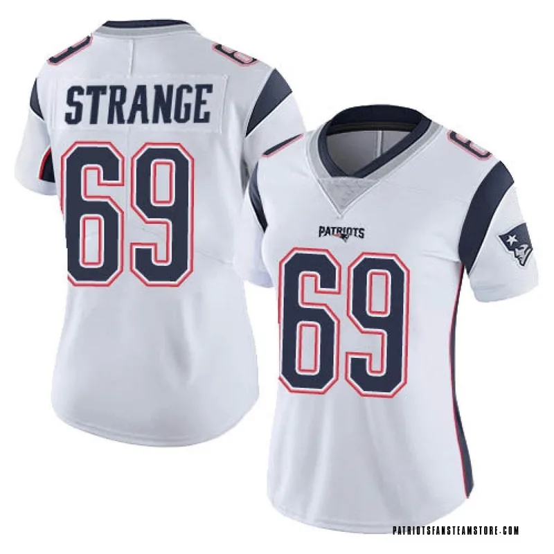 Men's Nike Cole Strange Navy New England Patriots Player Game Jersey