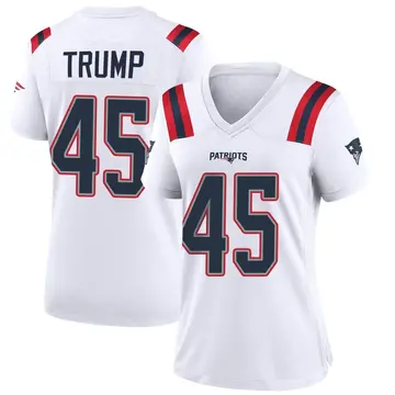 Nike New England Patriots No45 Donald Trump White Super Bowl LIII Bound Women's Stitched NFL Vapor Untouchable Limited Jersey