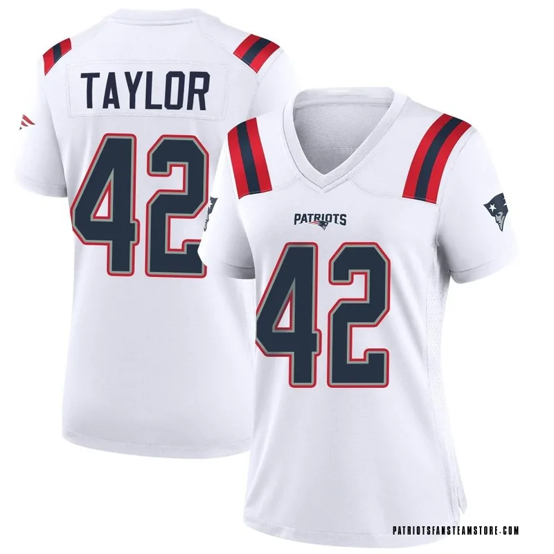 Women's Nike J.J. Taylor Navy New England Patriots Team Game Jersey