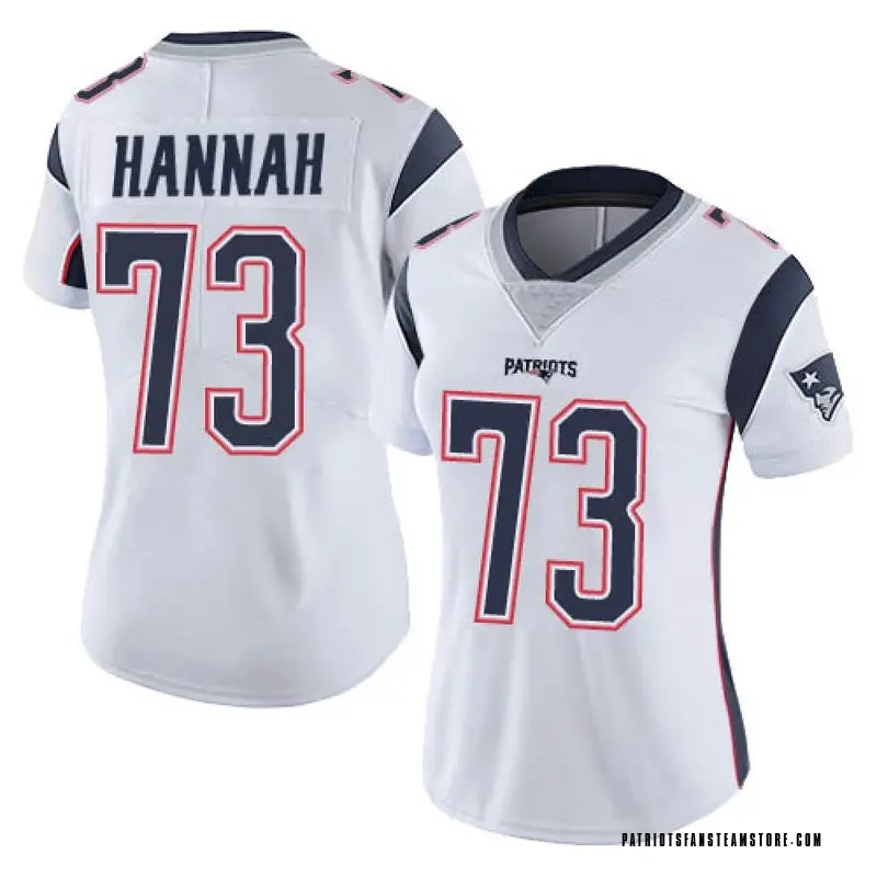 Women's Nike New England Patriots John Hannah White Vapor Untouchable Jersey  - Limited