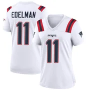 Men's Nike Julian Edelman White New England Patriots Game Jersey