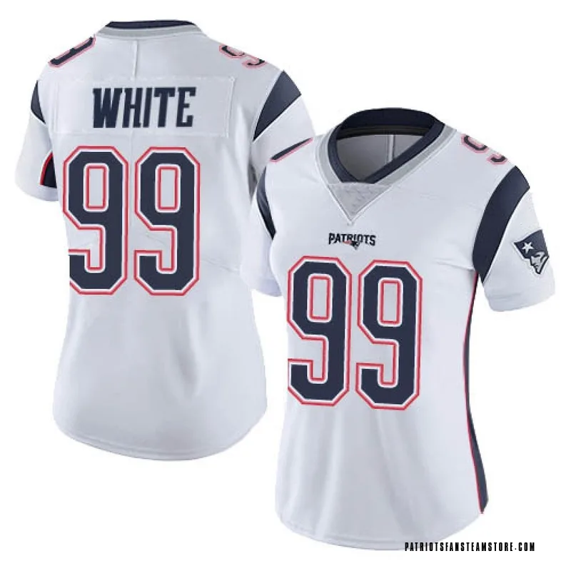 Men's Nike Keion White Red New England Patriots Alternate Team Game Jersey Size: Medium