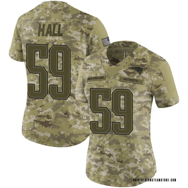 Women's Nike New England Patriots Terez Hall Camo 2018 Salute to Service  Jersey - Limited