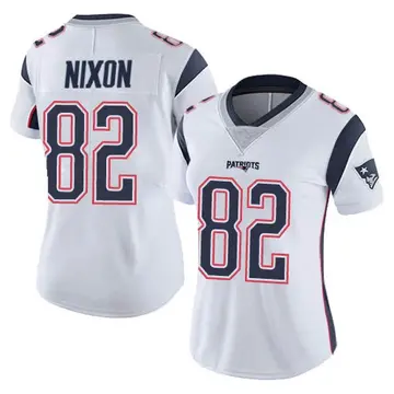 Men's Nike Tre Nixon Navy New England Patriots Player Game Jersey