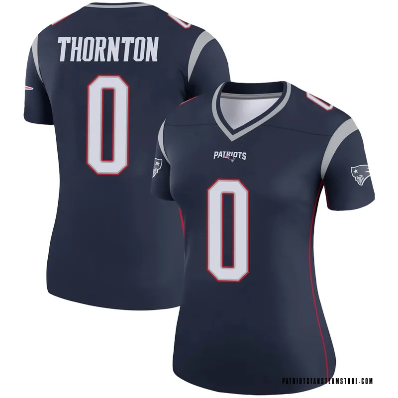 Women's Nike New England Patriots Tyquan Thornton Navy Jersey - Legend