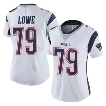 Women's Nike Vederian Lowe Navy New England Patriots Team Game Jersey