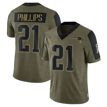 Nike New England Patriots No21 Adrian Phillips Red Women's Stitched NFL Limited Inverted Legend 100th Season Jersey