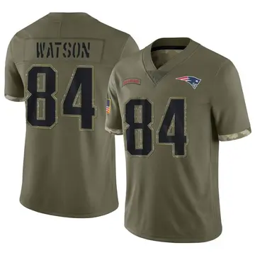 Nike New England Patriots No84 Benjamin Watson Navy Blue Team Color Men's Stitched NFL Limited Therma Long Sleeve Jersey
