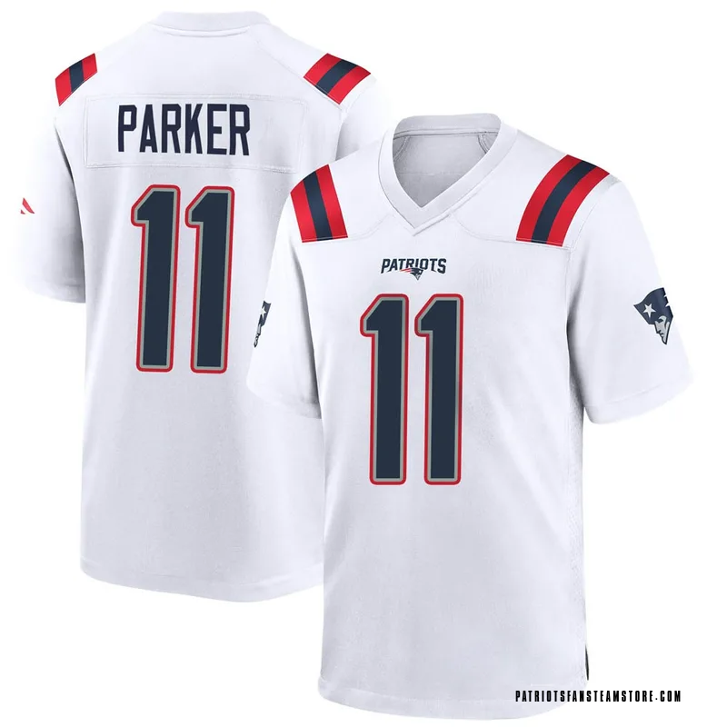 Youth Nike New England Patriots DeVante Parker White Jersey - Game