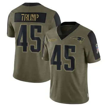 Nike New England Patriots No45 Donald Trump Navy Blue Team Color Super Bowl LIII Bound Youth Stitched NFL Vapor Untouchable Limited Jersey