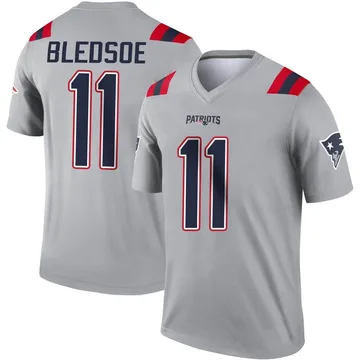 Men's Nike New England Patriots Drew Bledsoe White Vapor Untouchable Jersey  - Elite