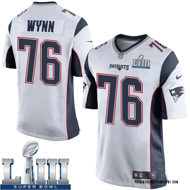 Nike New England Patriots No76 Isaiah Wynn White Super Bowl LIII Bound Youth Stitched NFL Vapor Untouchable Limited Jersey