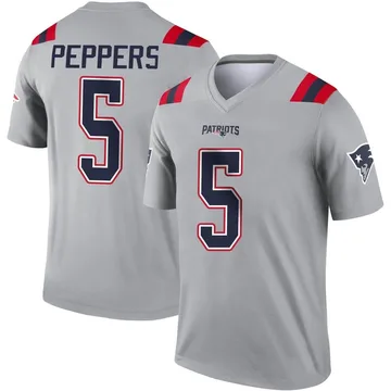 Men's Jersey New England Patriots Jabrill Peppers 3 White Vapor Limited  Jersey - Bluefink