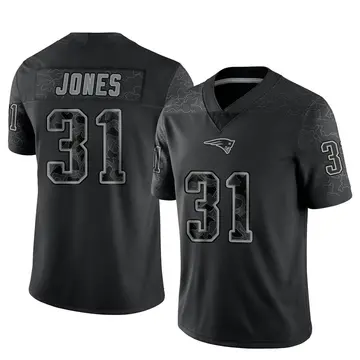 Nike New England Patriots No31 Jonathan Jones Black Golden Limited Edition Stitched NFL Jersey