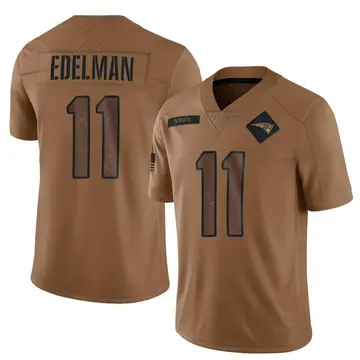 New England New England Patriots No11 Julian Edelman Men's Nike 2020 Salute To Service Camo Limited NFL Jersey Black