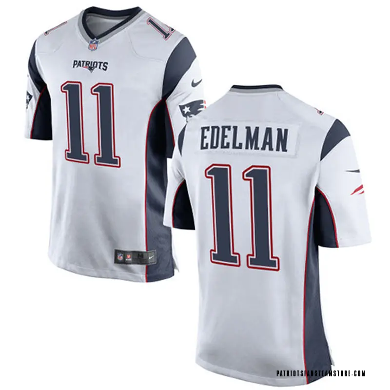 Youth Nike New England Patriots Julian Edelman White Jersey - Game