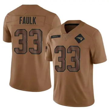 Nike New England Patriots No33 Kevin Faulk Gray Static Men's Stitched NFL Vapor Untouchable Limited Jersey
