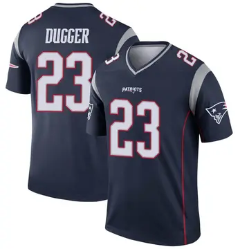 Nike New England Patriots No35 Kyle Dugger Navy Blue Team Color Men's Stitched NFL Vapor Untouchable Elite Jersey