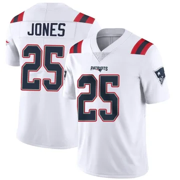 New England Patriots Marcus Jones #25 Nike Men's Navy Official NFL  Game Jersey