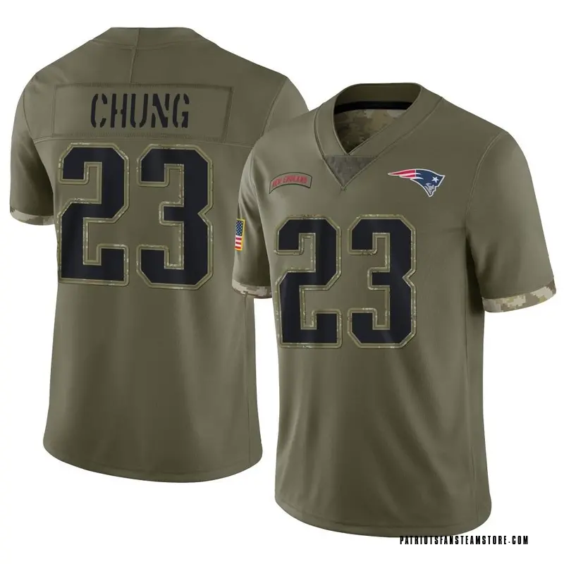 Nike New England Patriots No23 Patrick Chung Camo Youth Stitched NFL Limited 2019 Salute to Service Jersey